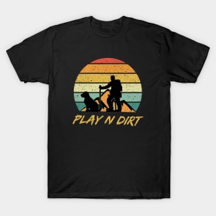 Hiking with Dog on Mountain T-Shirt